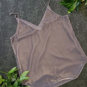 Express Grey Velvet Cami